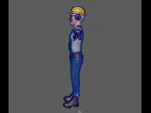 construction worker 3Dモデル