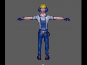 construction worker 3Dモデル