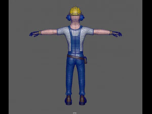 construction worker 3D Model