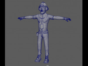 construction worker 3Dモデル