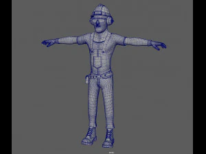 construction worker 3D Model