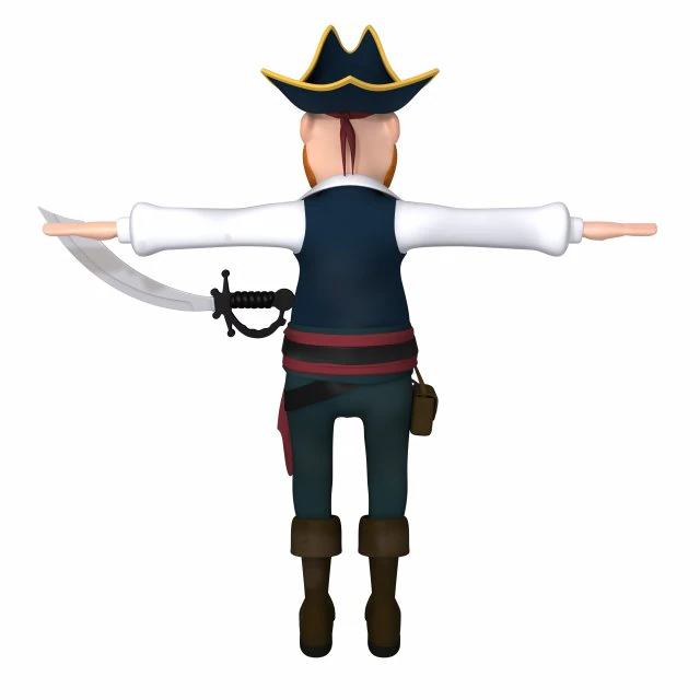 korsan 3D Model .c4d .max .obj .3ds .fbx .stl .blend