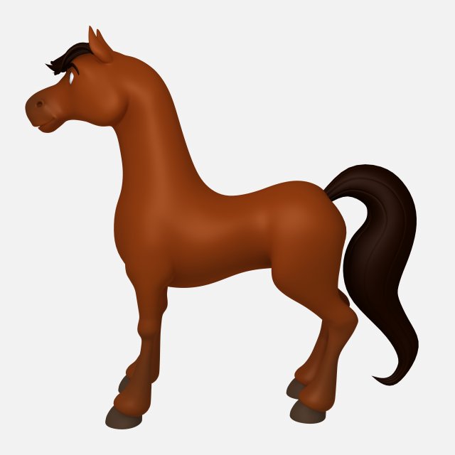 horse Modelo 3D .c4d .max .obj .3ds .fbx .stl .blend 