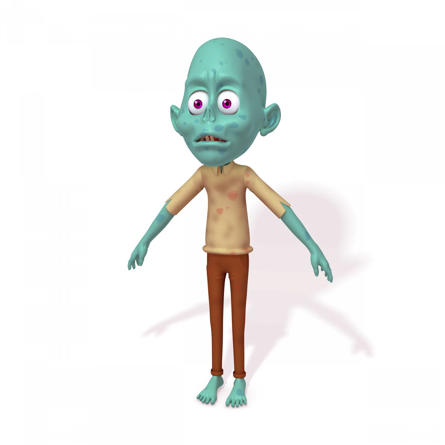 zombie Modello 3D .c4d .max .obj .3ds .fbx .stl .blend