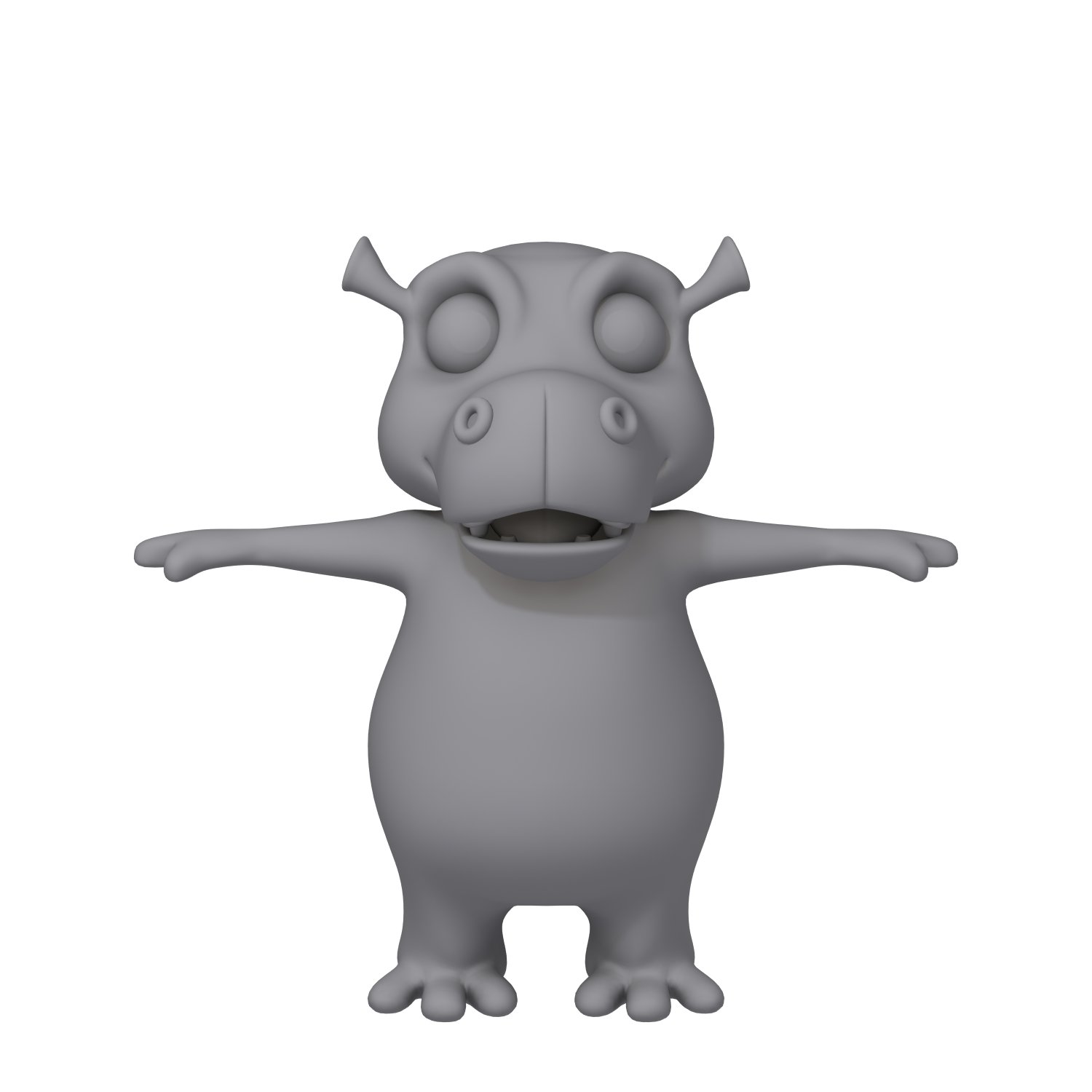 Hippopotamus 3D Модель In Другое 3DExport