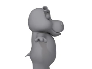 河马 3D 模型