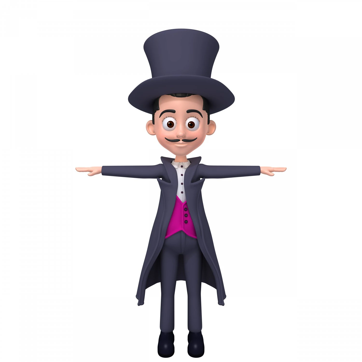 magician 3D Model .c4d .max .obj .3ds .fbx .stl .blend 