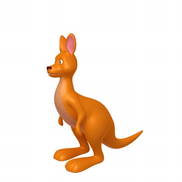 kangaroo 3D Модель .c4d .max .obj .3ds .fbx .stl .blend 