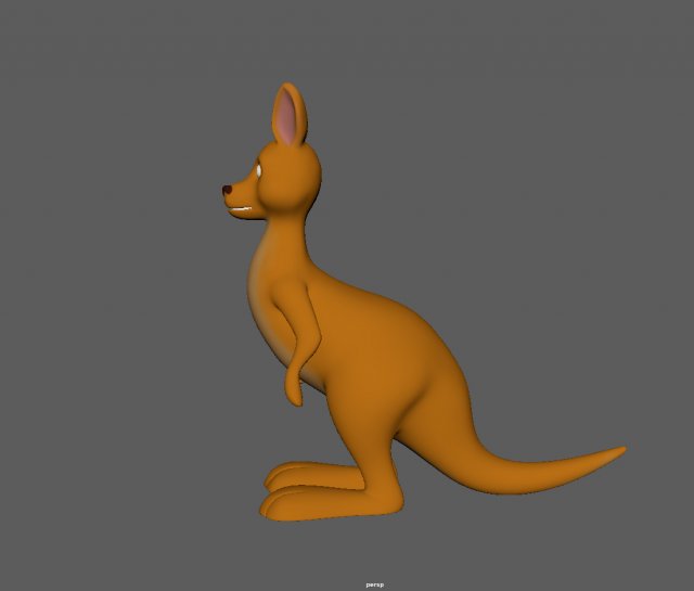Kangaroo pocket human shop body 3d