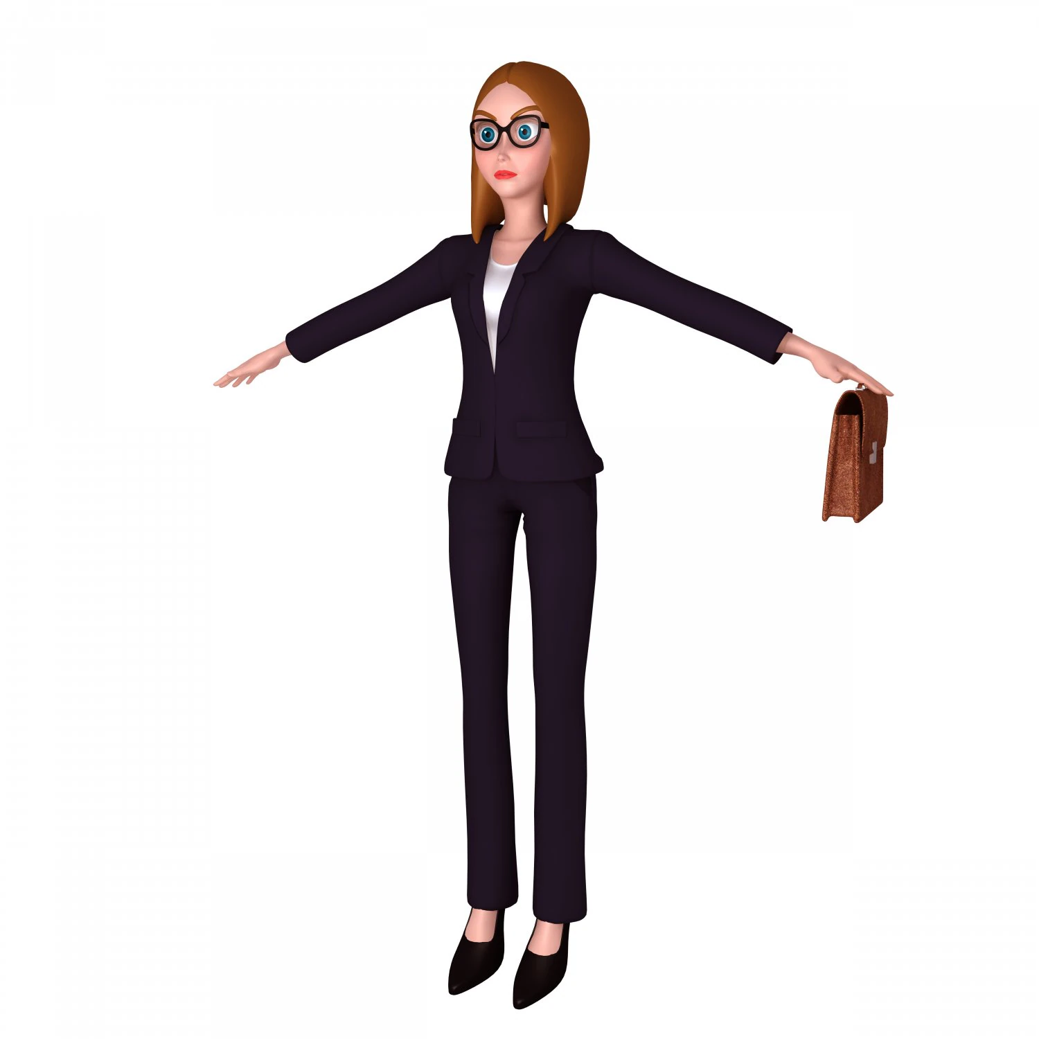 business woman 3D Model .c4d .max .obj .3ds .fbx .stl .blend 