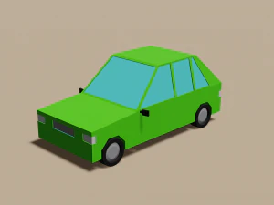 Lowpoly cars pack 3d 3D Model