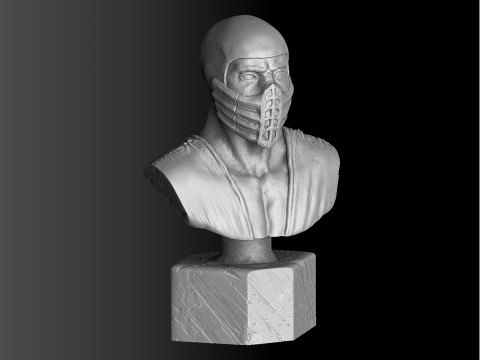 Bust of a Scorpion 1995 3D printable STL 3D Model