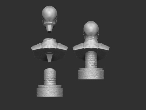 Bust of a Scorpion 1995 3D printable STL 3D Model