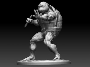 Mikelangelo ninja turtle 3D Model