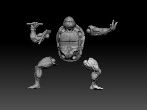 Mikelangelo ninja turtle 3D Model