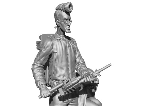 Egon Spengler and Slimer from the movie Ghostbusters for 3D print STL Modelo de impresión 3D