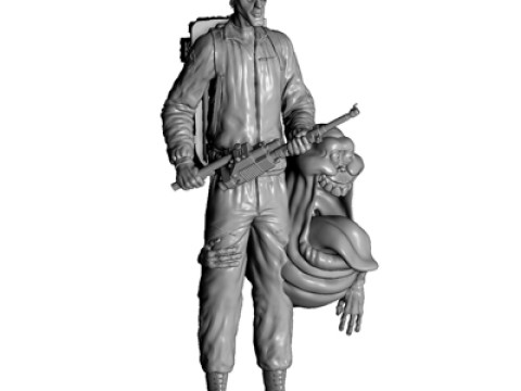 Egon Spengler and Slimer from the movie Ghostbusters for 3D print STL Modelo de impresión 3D