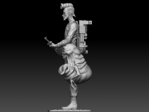 Egon Spengler and Slimer from the movie Ghostbusters for 3D print STL Modelo de impresión 3D