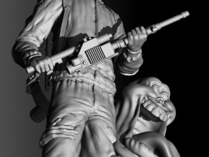 Egon Spengler and Slimer from the movie Ghostbusters for 3D print STL Modelo de impresión 3D