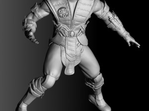 Sub-Zero in Mortal Kombat for 3D printing STL 3D 模型