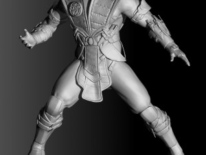 Sub-Zero in Mortal Kombat for 3D printing STL 3D 模型