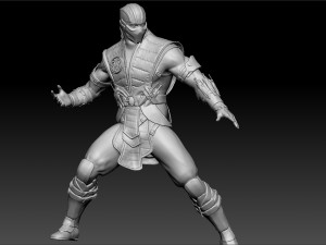 Sub-Zero in Mortal Kombat for 3D printing STL 3D 模型