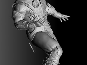 Sub-Zero in Mortal Kombat for 3D printing STL 3D 模型