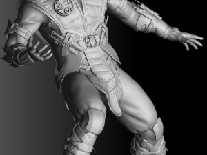 Sub-Zero in Mortal Kombat for 3D printing STL 3D 模型