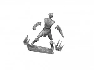 Sub-Zero in Mortal Kombat for 3D printing STL 3D Model