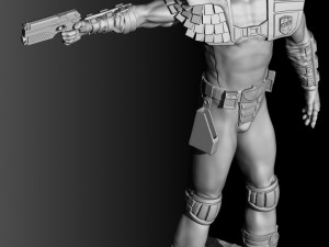 Judge Dredd for 3D printing STL Modello di stampa 3D