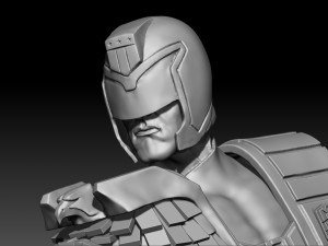Judge Dredd for 3D printing STL Modello di stampa 3D