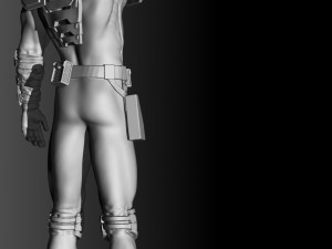 Judge Dredd for 3D printing STL Modello di stampa 3D
