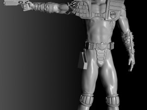 Judge Dredd for 3D printing STL Modello di stampa 3D