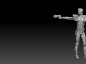 Judge Dredd for 3D printing STL Modello di stampa 3D