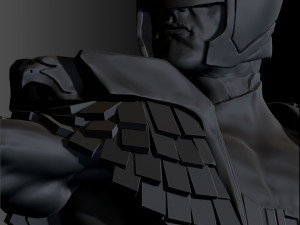 Judge Dredd for 3D printing STL Modello di stampa 3D