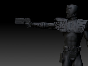 Judge Dredd for 3D printing STL Modello di stampa 3D