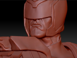 Judge Dredd for 3D printing STL Modello di stampa 3D