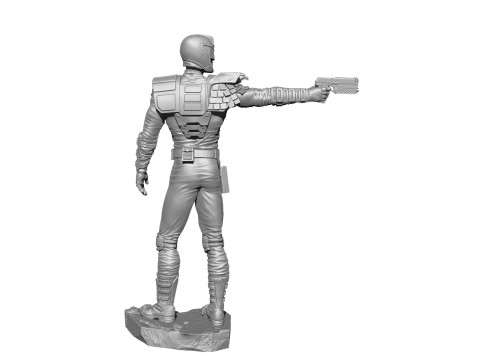 Judge Dredd for 3D printing STL Modello di stampa 3D