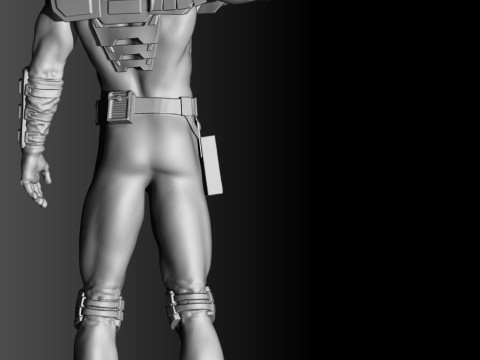 Judge Dredd for 3D printing STL Modello di stampa 3D