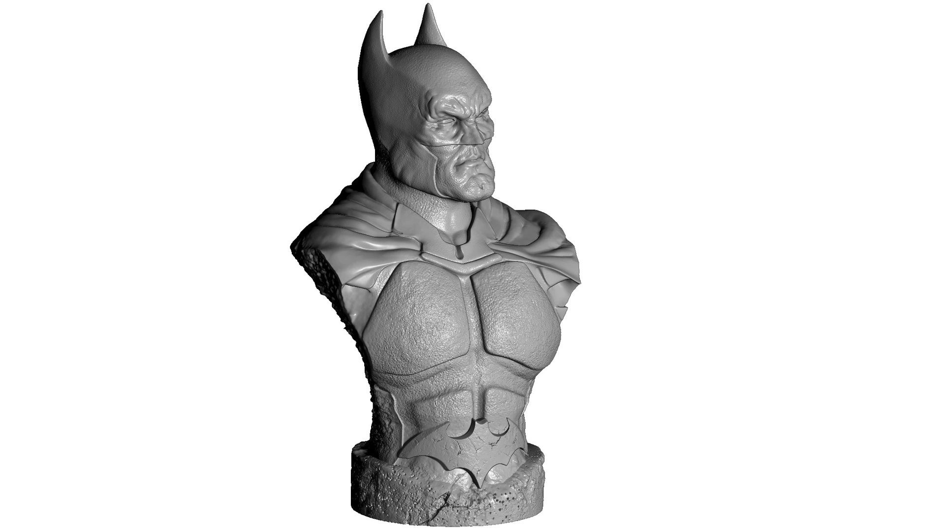 Batman bust for 3D printing STL 3D Print Model .c4d .max .obj .3ds .fbx .stl .blend 