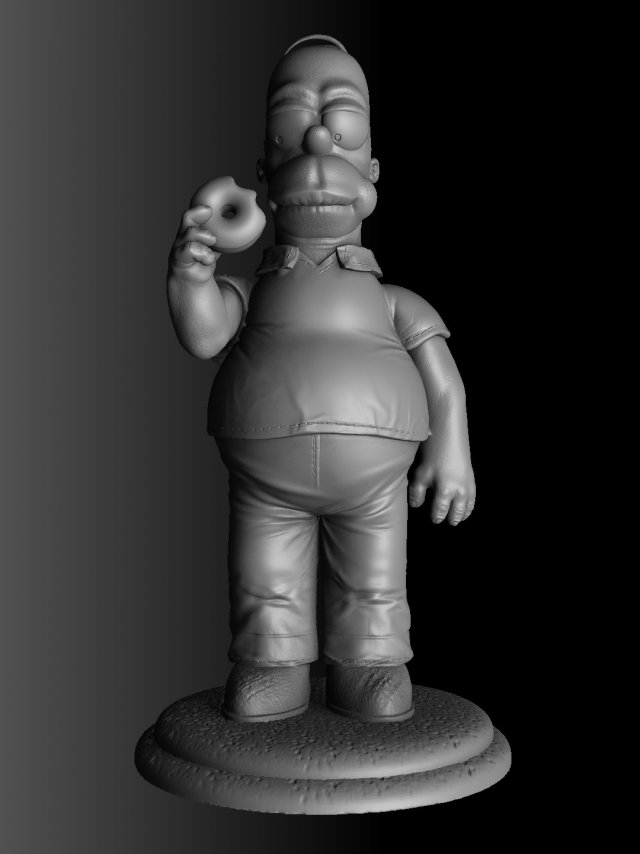 gomer simpson 3D Модель .c4d .max .obj .3ds .fbx .stl .blend 