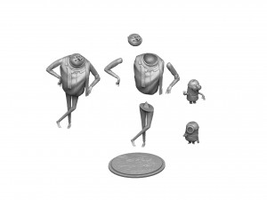 Despicable me for 3D print assemble STL 3D Model
