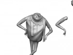 Despicable me for 3D print assemble STL 3D Model