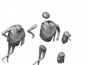 Despicable me for 3D print assemble STL 3D Model