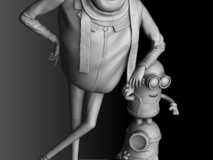 Despicable me for 3D print assemble STL 3D Model