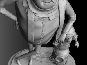 Despicable me for 3D print assemble STL 3D Model