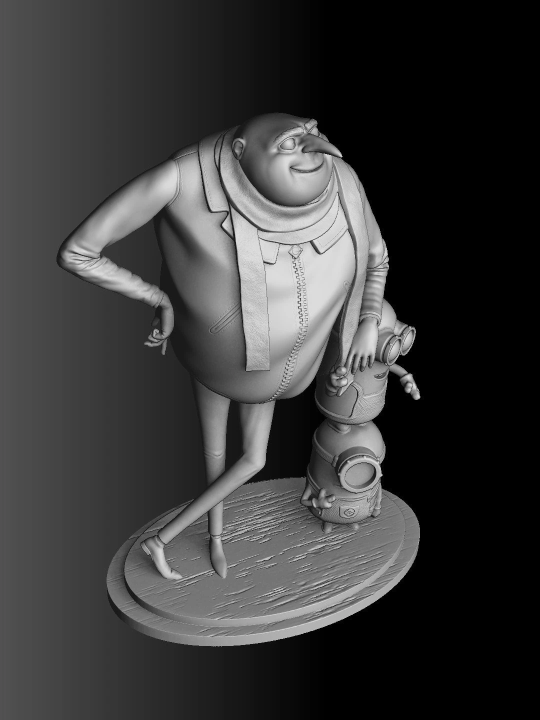 Despicable me for 3D print assemble STL 3D Model .c4d .max .obj .3ds .fbx .stl .blend 