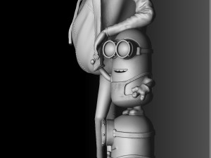 Despicable me for 3D print assemble STL 3D Model