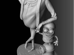 Despicable me for 3D print assemble STL 3D Model