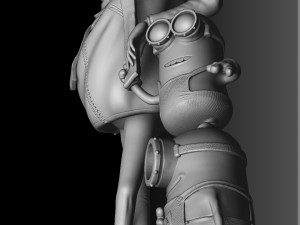Despicable me for 3D print assemble STL 3D Model